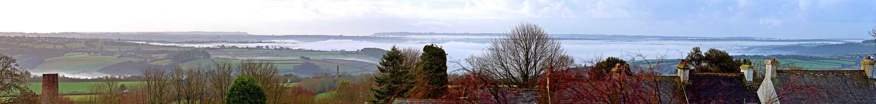 Tamar Valley, looking south from High View, Delaware, Gunnislake